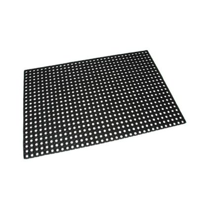 Gumová čisticí rohož Honeycomb 100 x 150 x 2,2 cm, černá