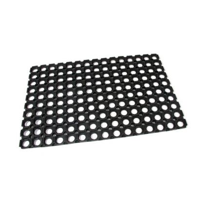 Gumová čisticí rohož Honeycomb 40 x 60 x 1,6 cm, černá