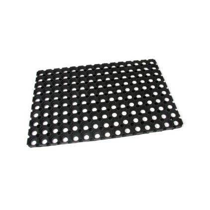 Gumová čisticí rohož Honeycomb 40 x 60 x 2,2 cm, černá
