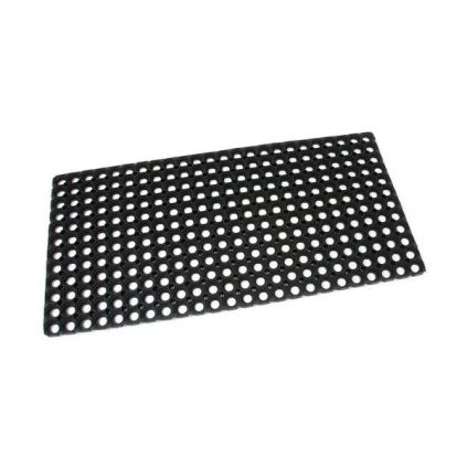 Gumová čisticí rohož Honeycomb 50 x 100 x 1,6 cm, černá