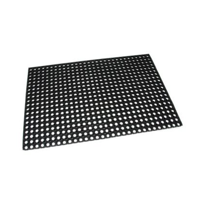 Gumová čisticí rohož Honeycomb 80 x 120 x 2,2 cm, černá
