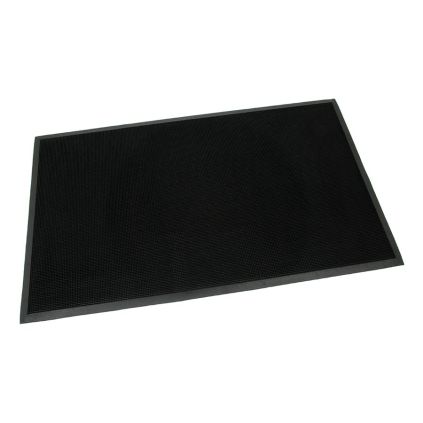 Gumová čisticí rohož Rubber Brush 90 x 150 x 1,2 cm, černá
