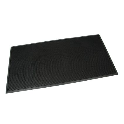 Gumová čisticí rohož Rubber Brush 90 x 180 x 1,2 cm, černá