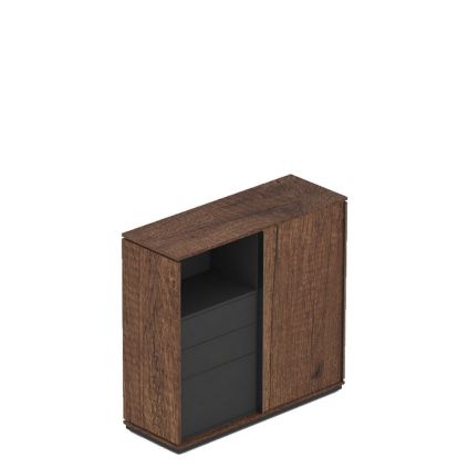 Nižší střední skříň Creator 123,2 cm se zásuvkami, posuvné dveře, více variant