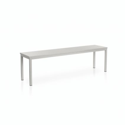 Celokovová lavice do šatny 150 x 35 x 45 cm, šedá - ral 7035
