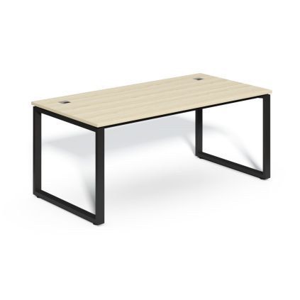 Stůl SimpleOffice 180 x 90 cm, dub světlý / černá