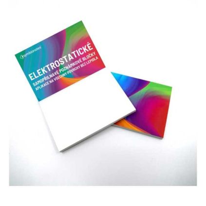 Elektrostatický poznámkový bloček Symbionotes 19 x 10 cm - 100 listů, bílá
