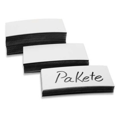 Magnetické etikety Magnetoplan 30 x 100 x 0,6 mm - 100 ks, bílá