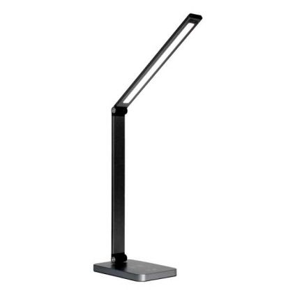 Stolní lampa Platinet 10 W, bezdrátové nabíjení + USB, černá