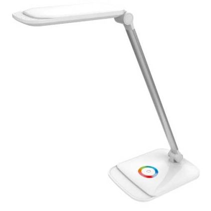 Stolní lampa Platinet 18 W, noční režim + USB, bílá