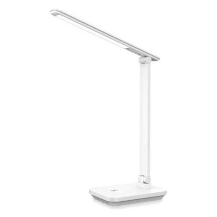 Stolní lampa Platinet 5 W, silná baterie + USB, bílá