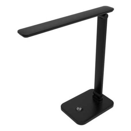 Stolní lampa Platinet 5 W, silná baterie + USB, černá