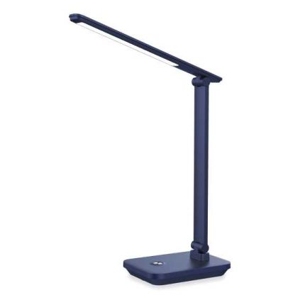 Stolní lampa Platinet 5 W, silná baterie + USB, modrá
