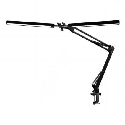 Stolní lampa Platinet Flexy 20 W, 2 ramena + klip, černá