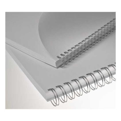 Kovové hřbety Eurosupplies (3/1") 9,5 mm - 100 ks, stříbrná
