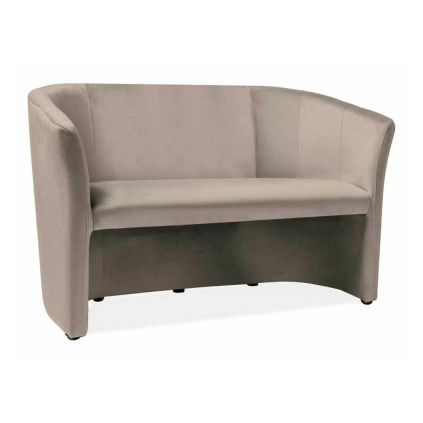 Pohovka Cuba Velvet, dvojsedák, světle hnědá