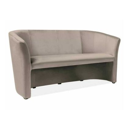 Pohovka Cuba Velvet, trojsedák, světle hnědá