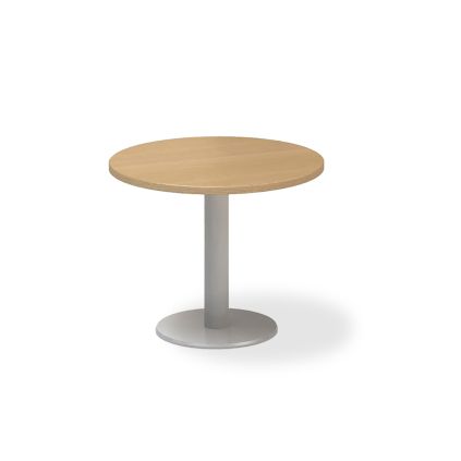 Jednací stůl ProOffice, průměr 70 cm, buk