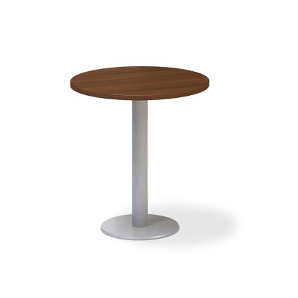 Jednací stůl ProOffice, průměr 70 cm, ořech
