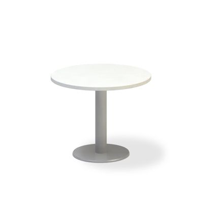 Jednací stůl ProOffice, průměr 70 cm, bílá