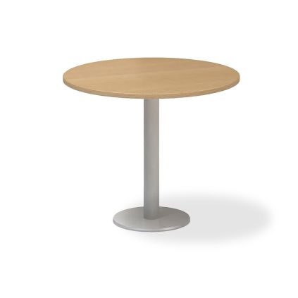 Jednací stůl ProOffice, průměr 90 cm, buk