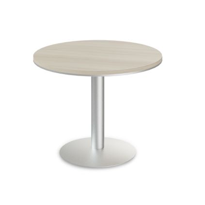 Jednací stůl TopOffice, průměr 100 cm, akát světlý