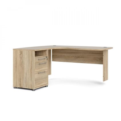 Deska psacího stolu Modulo 159 x 150,4 cm rohová, dub sonoma