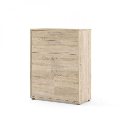 Skříň Modulo 89 x 40 x 113 cm, zásuvky a dveře, dub sonoma