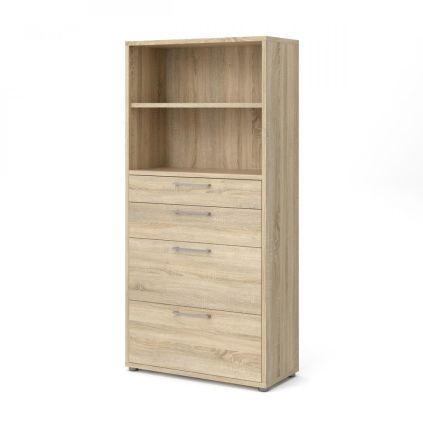 Skříň Modulo 89 x 40 x 186 cm, se zásuvkami, dub sonoma