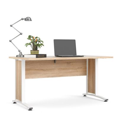 Kancelářský stůl Modulo 150 x 80 cm, dub sonoma / bílá