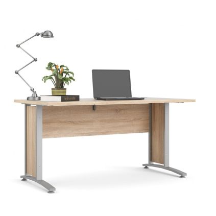 Kancelářský stůl Modulo 150 x 80 cm, dub sonoma / šedá