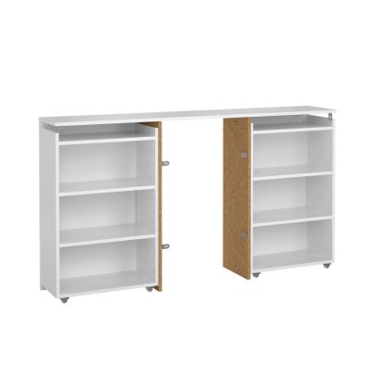 Úložné čelo postele Simplicity II 145 cm, bílý lesk