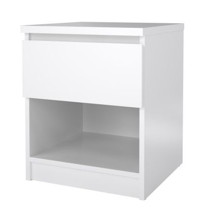 Noční stolek Simplicity, bílý lesk