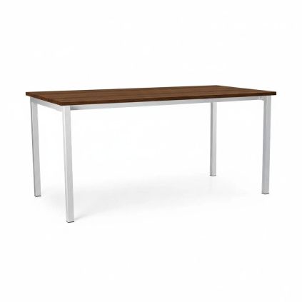 Univerzální stůl s kovovou podnoží 160 x 80 cm, dub silverjack