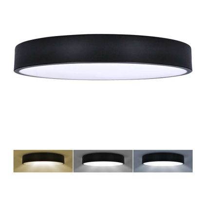 LED stropní světlo Lecce nastavitelné, 2900 lm - průměr 40 cm, černá