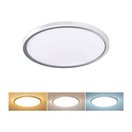 LED stropní světlo odolné vůči vlhkosti WO826 - průměr 30 cm, bílá