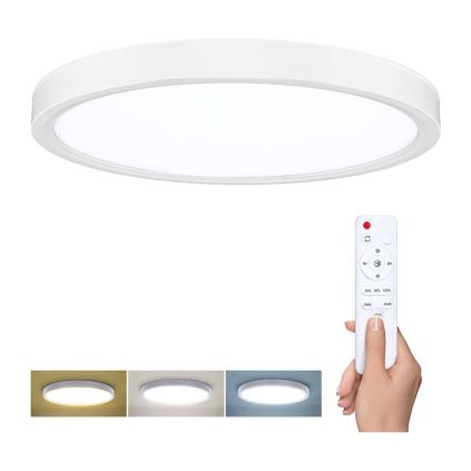 LED stropní světlo s dálkovým ovládáním Estela nastavitelné - průměr 30 cm, bílá