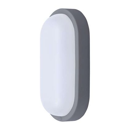 LED venkovní světlo WO744 - ovál 21 x 10,4 cm, šedá