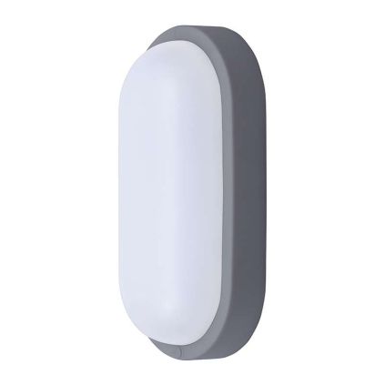 LED venkovní světlo WO749 - ovál 26 x 13,5 cm, šedá