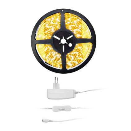 LED světelný pás WM5x-20T, 5 m, teplá bílá
