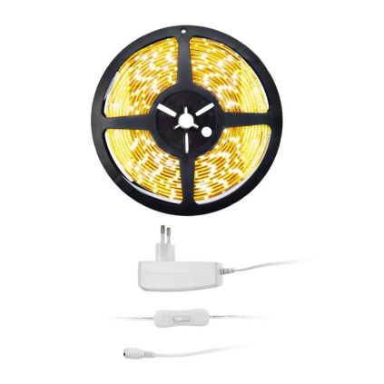 LED světelný pás WM5x-65T, 5 m, teplá bílá