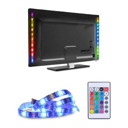 LED světelný pásek WM504 RGB pro TV, 2x 50 cm, vícebarevná