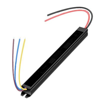 Napájecí zdroj z 230 V na 24 V pro LED osvětlení, 1A, 24W, IP65, černá