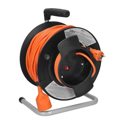 Prodlužovací kabel na bubnu 1Z - 50m, oranžová