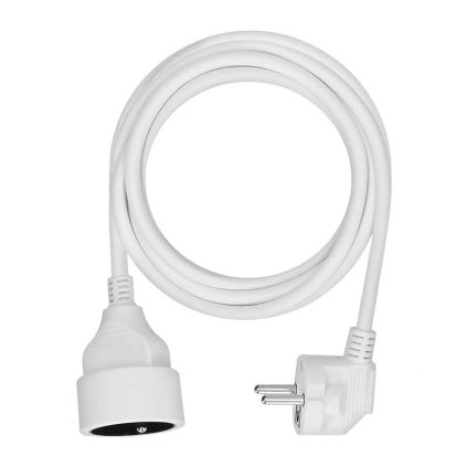 Prodlužovací kabel spojka 1Z - 3m, 3x1,5, bílá