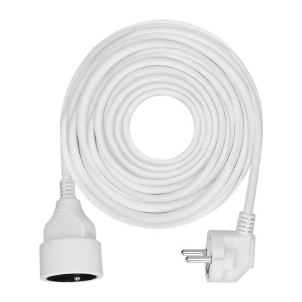Prodlužovací kabel spojka 1Z - 15m, 3x1,5, bílá