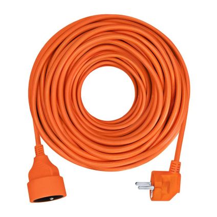 Prodlužovací kabel spojka 1Z - 15m, 3x1,5, oranžová