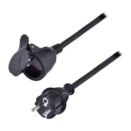 Prodlužovací kabel spojka 1Z pro venkovní využití - 20m, 3x2,5, černá