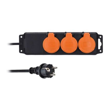 Prodlužovací kabel 3Z pro venkovní využití - 10m, 3x1,5, černá