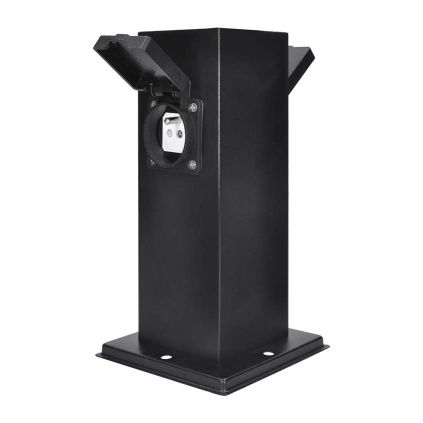 Zahradní sloupek 230V 2Z - PG11, černá